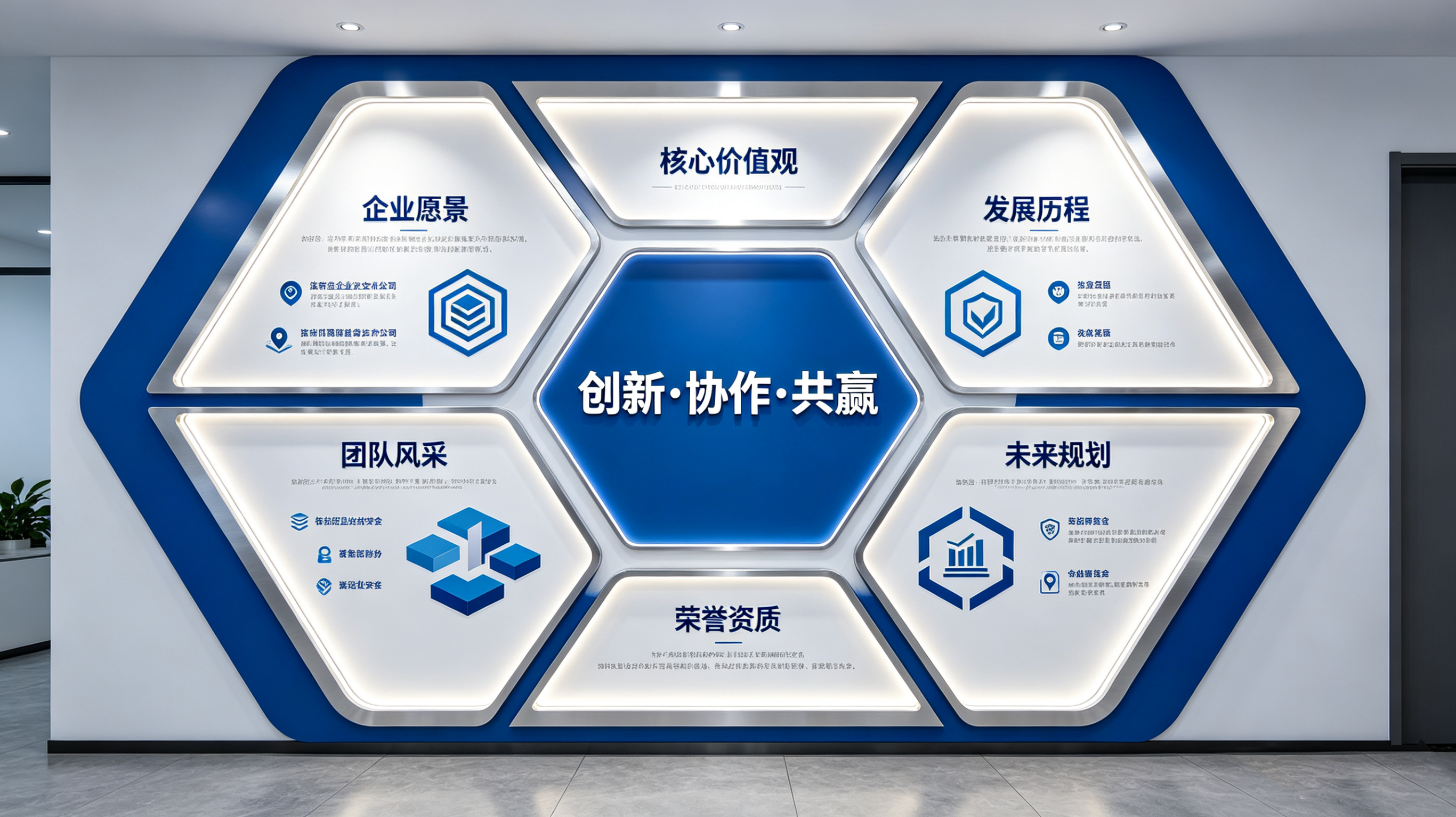 宜君企业文化墙六边形避坑指南（新手常犯5个错误）